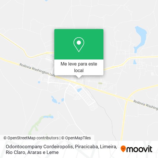 Odontocompany Cordeiropolis mapa