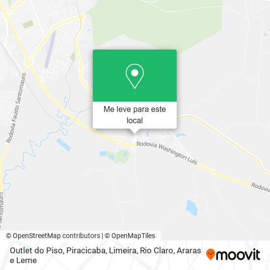 Outlet do Piso mapa