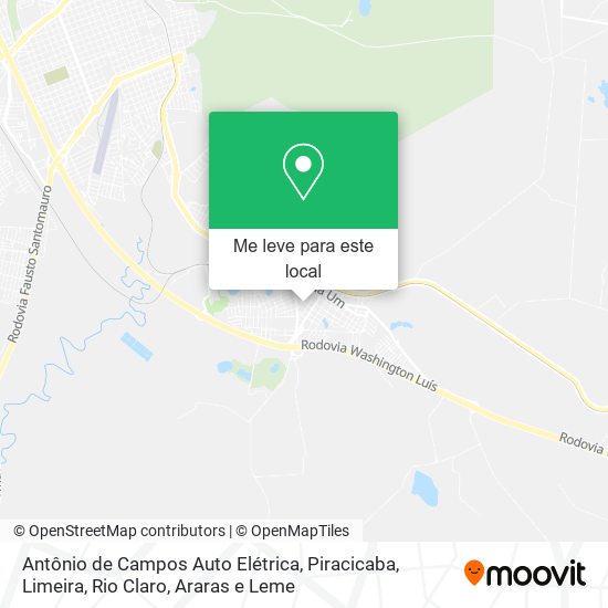 Antônio de Campos Auto Elétrica mapa