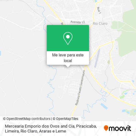 Mercearia Emporio dos Ovos and Cia mapa