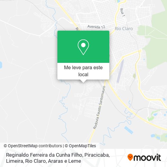 Reginaldo Ferreira da Cunha Filho mapa
