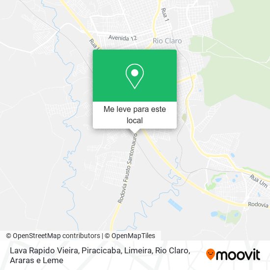 Lava Rapido Vieira mapa