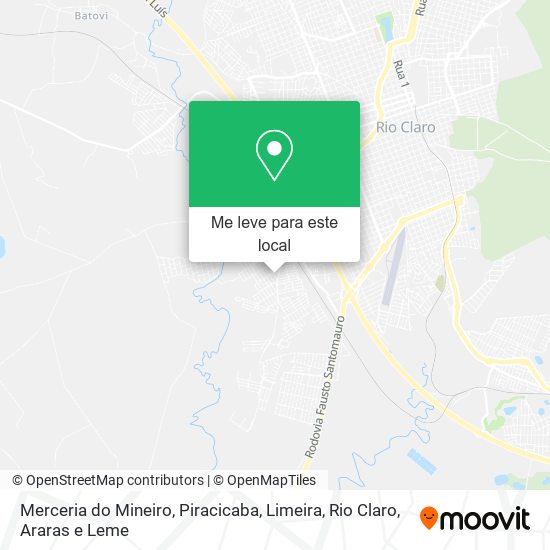 Merceria do Mineiro mapa