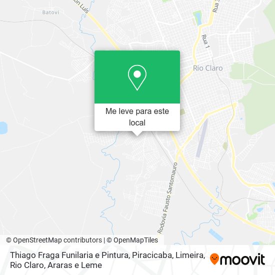 Thiago Fraga Funilaria e Pintura mapa