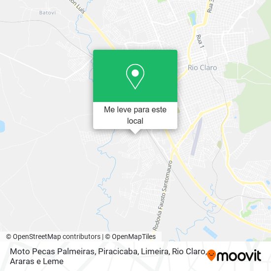 Moto Pecas Palmeiras mapa