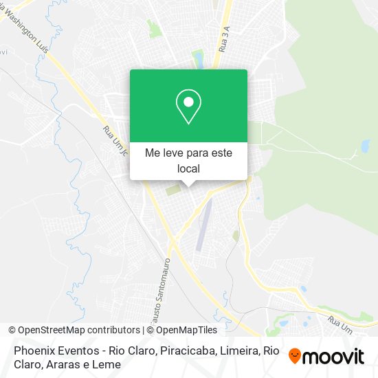 Phoenix Eventos - Rio Claro mapa