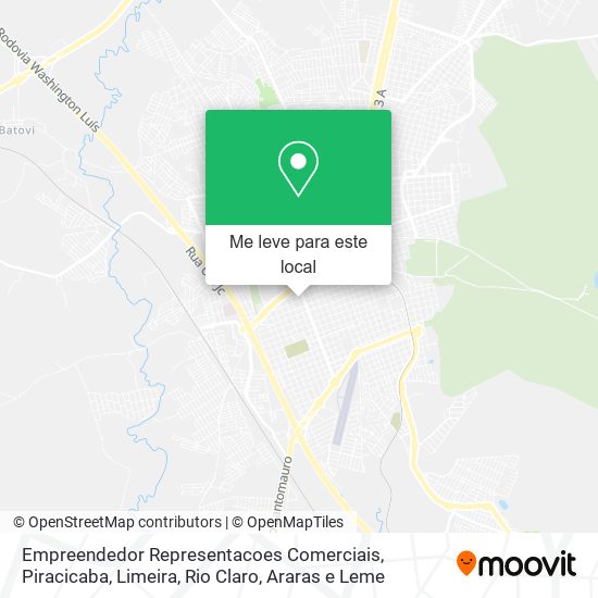 Empreendedor Representacoes Comerciais mapa