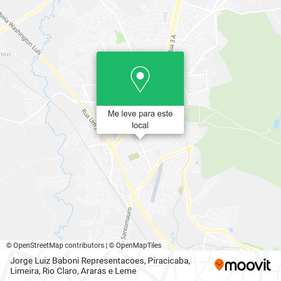 Jorge Luiz Baboni Representacoes mapa