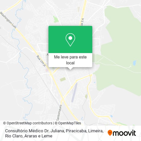 Consultório Médico Dr. Juliana mapa
