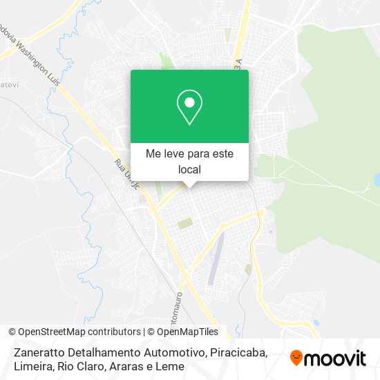 Zaneratto Detalhamento Automotivo mapa