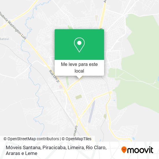 Móveis Santana mapa