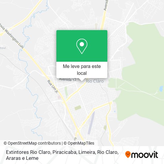 Extintores Rio Claro mapa