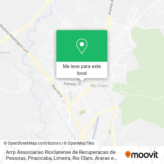 Arrp Associacao Rioclarense de Recuperacao de Pessoas mapa