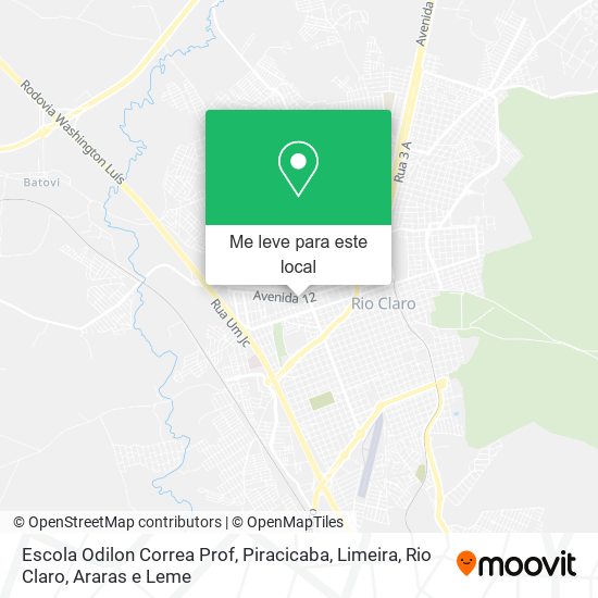 Escola Odilon Correa Prof mapa