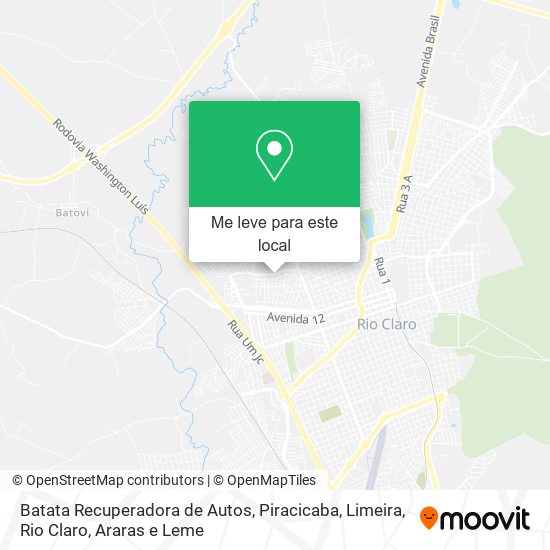 Batata Recuperadora de Autos mapa