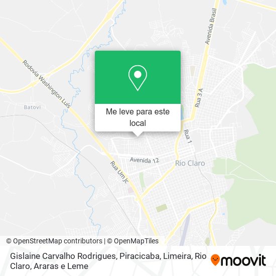Gislaine Carvalho Rodrigues mapa