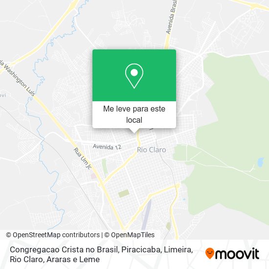 Congregacao Crista no Brasil mapa