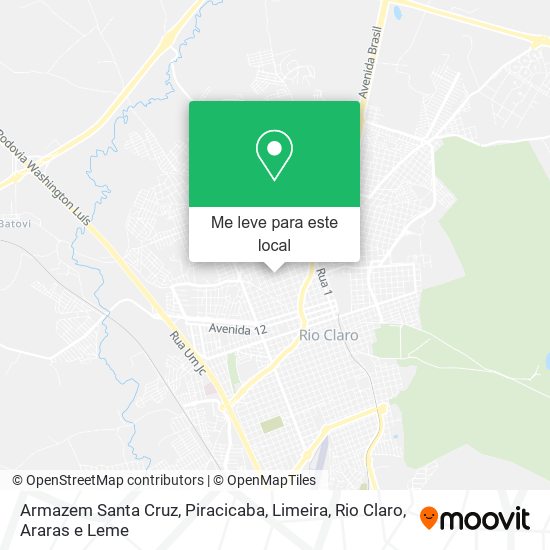 Armazem Santa Cruz mapa