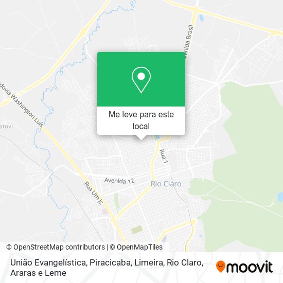 União Evangelística mapa