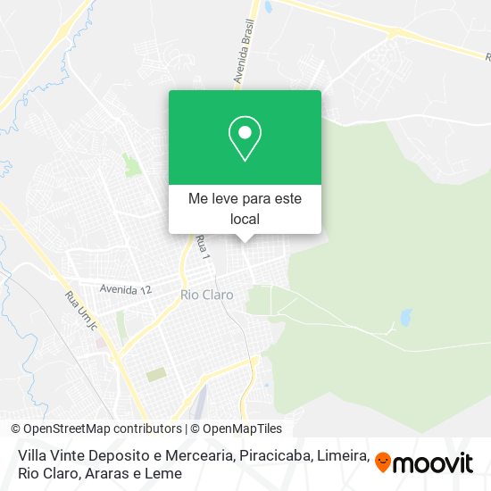 Villa Vinte Deposito e Mercearia mapa
