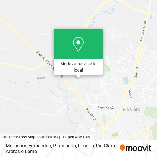 Mercearia Fernandes mapa