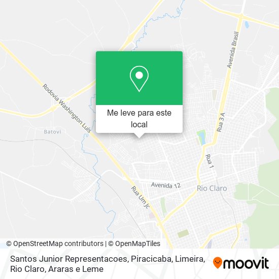 Santos Junior Representacoes mapa