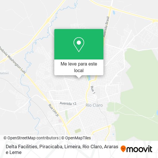 Delta Facilities mapa