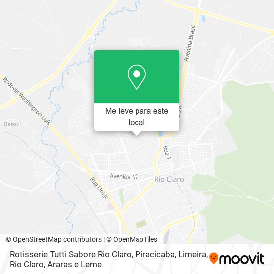 Rotisserie Tutti Sabore Rio Claro mapa