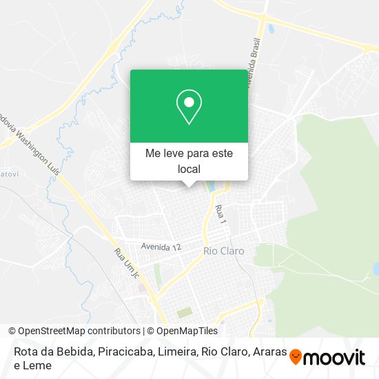 Rota da Bebida mapa