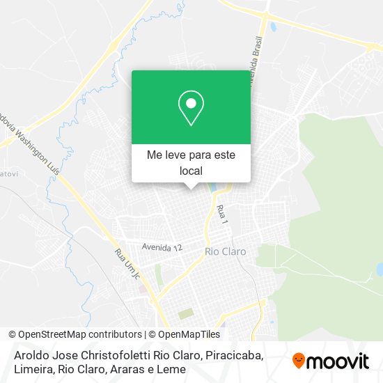 Aroldo Jose Christofoletti Rio Claro mapa