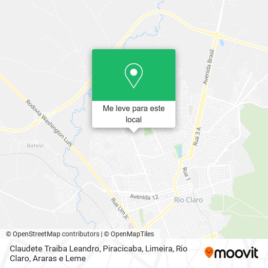 Claudete Traiba Leandro mapa