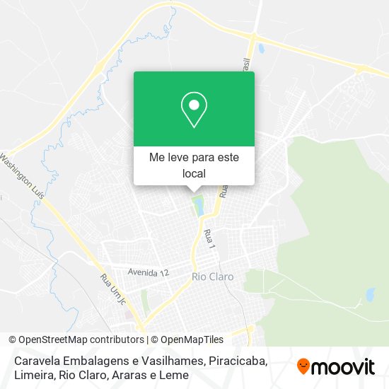 Caravela Embalagens e Vasilhames mapa