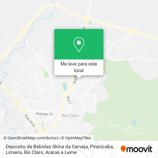 Deposito de Bebidas Skina da Cerveja mapa