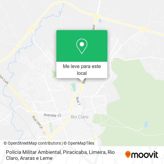 Polícia Militar Ambiental mapa