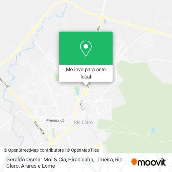 Geraldo Osmar Moi & Cia mapa