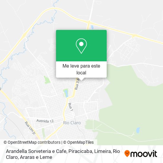 Arandella Sorveteria e Cafe mapa