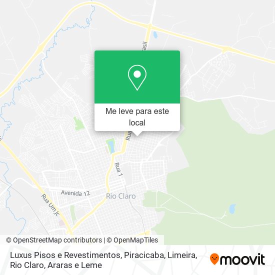 Luxus Pisos e Revestimentos mapa