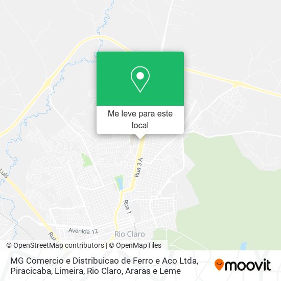 MG Comercio e Distribuicao de Ferro e Aco Ltda mapa