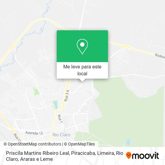 Priscila Martins Ribeiro Leal mapa