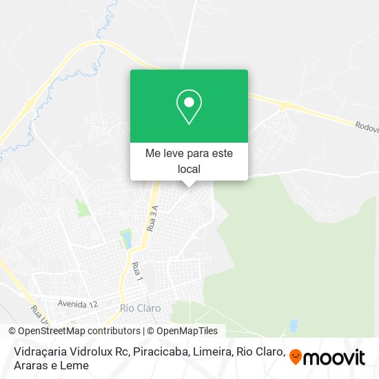 Vidraçaria Vidrolux Rc mapa