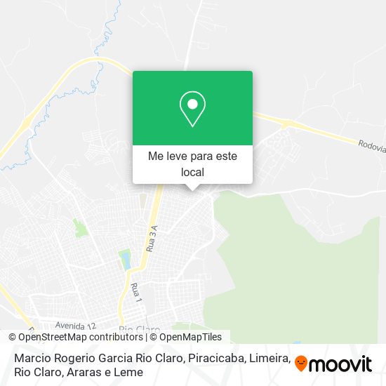 Marcio Rogerio Garcia Rio Claro mapa