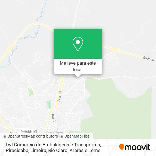 Lwl Comercio de Embalagens e Transportes mapa