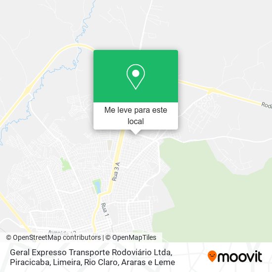 Geral Expresso Transporte Rodoviário Ltda mapa