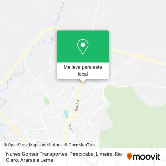 Nunes Gomes Transportes mapa