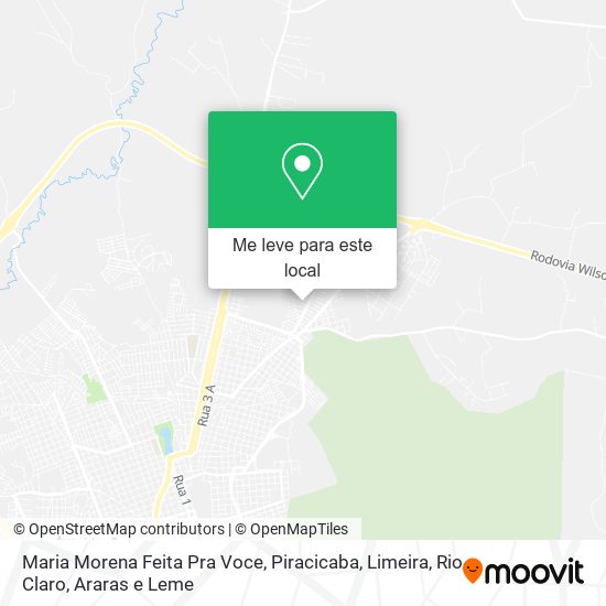 Maria Morena Feita Pra Voce mapa