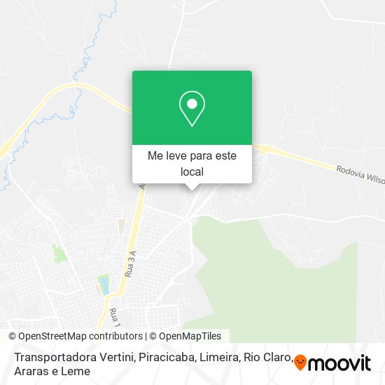 Transportadora Vertini mapa