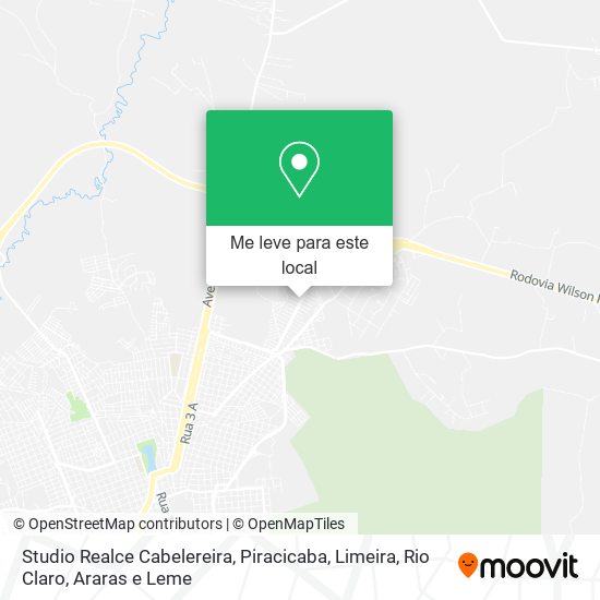 Studio Realce Cabelereira mapa