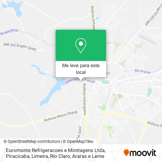 Euromonte Refrigeracoes e Montagens Ltda mapa