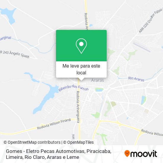 Gomes - Eletro Pecas Automotivas mapa