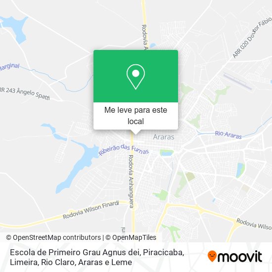 Escola de Primeiro Grau Agnus dei mapa
